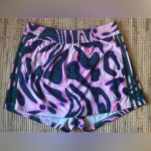 ADIDAS sM ‘Vibrant Print Skort’-looks NEW-easy care polyester knit-A-line cut